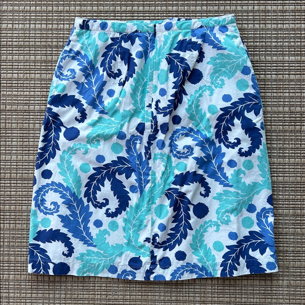 Boden Patterned Skirt With Pockets, Fully Lined, … - image 4